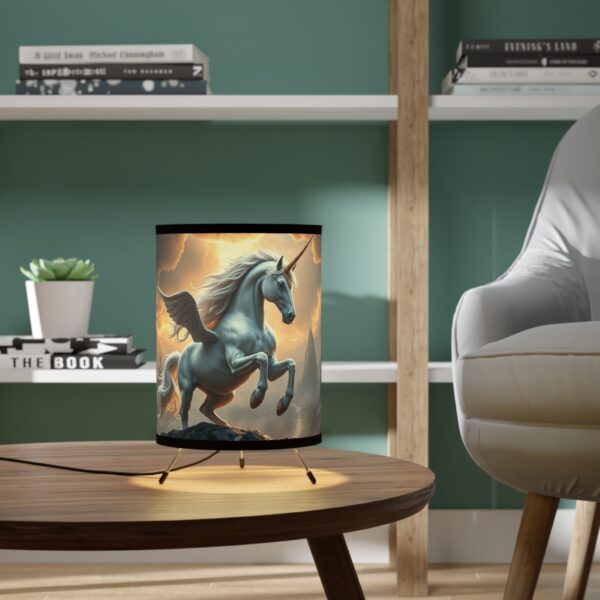 Whimsical Unicorn Tripod Lamp - Perfect for Kids' Rooms & Fantasy Lovers - Image 6