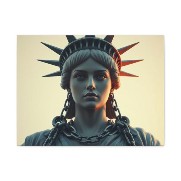 Liberty in Chains Wall Art - Matte Stretched Canvas Decor with Statue of Liberty Design - Image 2