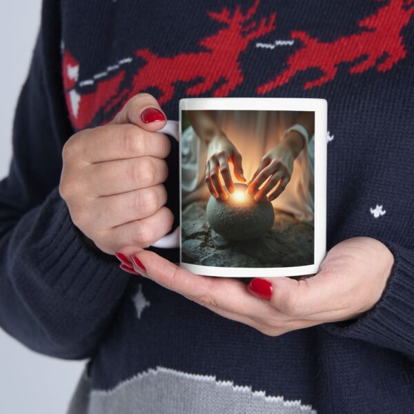 White Magik Ceramic Mug - 11oz & 15oz | Perfect for Coffee Lovers & Gift Giving - Image 12