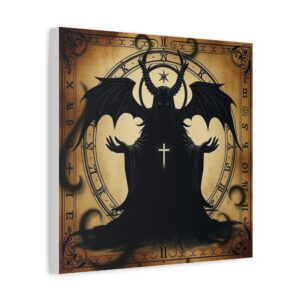 Shadow Self Wall Art - Matte Stretched Canvas with Dark Sorceress Design