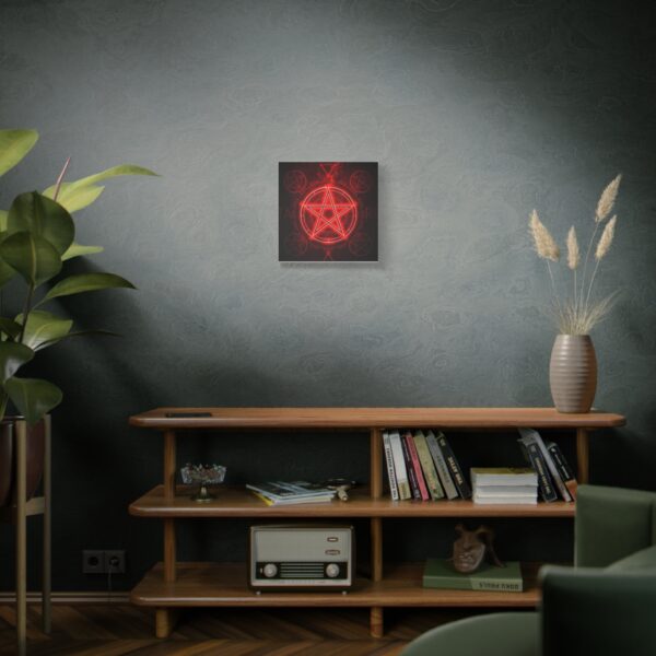 Red Pentagram Canvas Art - Mystical Home Decor - Image 30