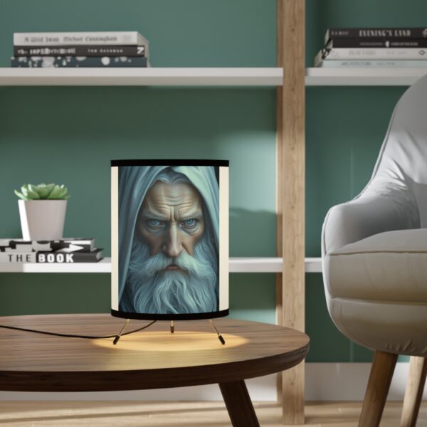 The White Wizard Tripod Lamp with High-Res Shade - Image 6