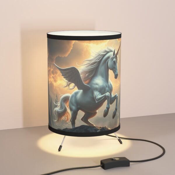 Whimsical Unicorn Tripod Lamp - Perfect for Kids' Rooms & Fantasy Lovers
