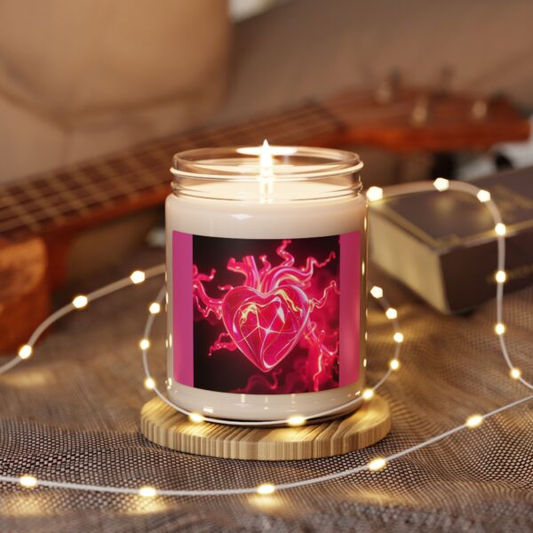 Heartbeat Scented Soy Candle - 9oz Aromatherapy Relaxation Candle - Image 4