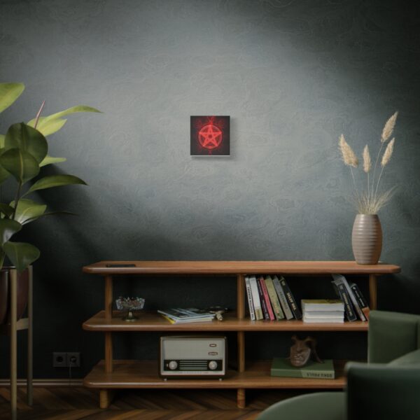 Red Pentagram Canvas Art - Mystical Home Decor - Image 15