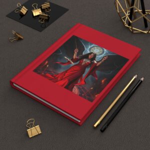 Mystical Red Hardcover Journal - Ethereal Angel Design