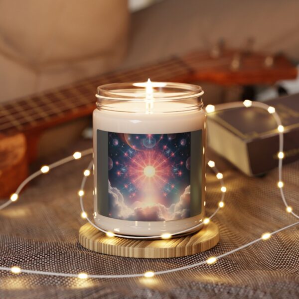 Cosmic Sunrise Scented Soy Candle - 9oz Aromatherapy Candle for Relaxation and Meditation - Image 4