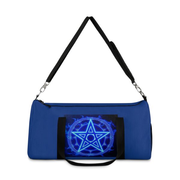 Mystic Blue Pentagram Duffel Bag - Stylish Gym & Travel Tote for Occult Enthusiasts - Image 10
