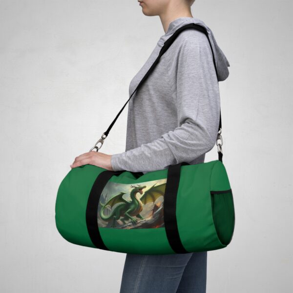 Green Dragon Duffel Bag - Stylish for Fantasy Lovers - Image 8