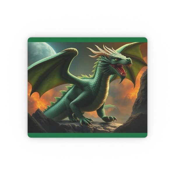 Fantasy Dragon Rectangular Mouse Pad - Epic Gamer Desk Accessory - Image 2