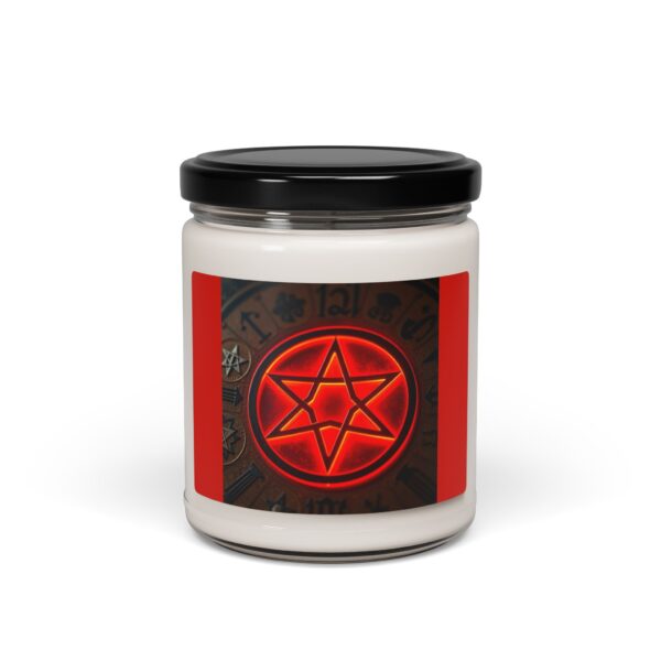 Mystical Scented Soy Candle | 9oz with Hexagram Design - Image 2