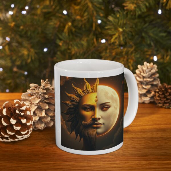 Celestial Sun & Moon Ceramic Mug - 11oz & 15oz, Astrology Coffee Cup - Image 10