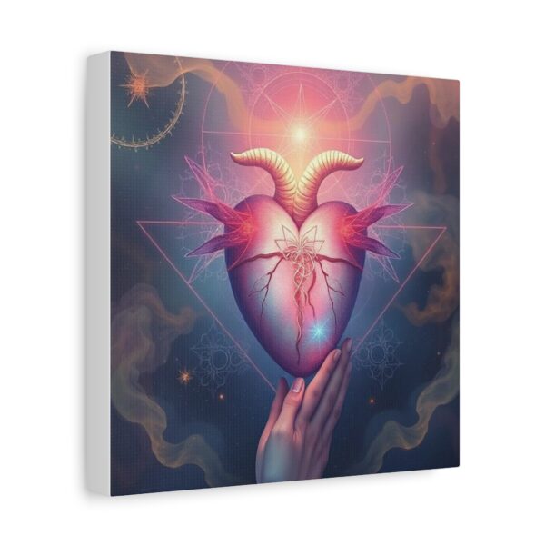 Mystical Heart Canvas Wall Art - Stretched Matte Design for Bohemian Decor - Image 10