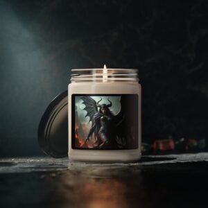 Dark Fantasy Scented Soy Candle - 9oz with Mythical Design
