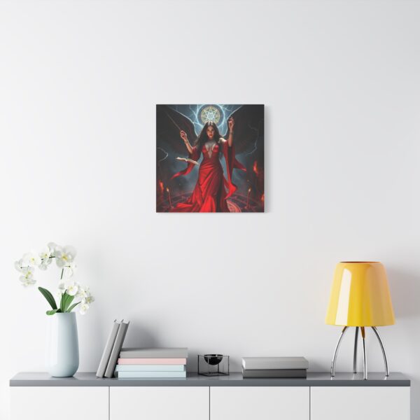 Mystical Witch Canvas Art - Stunning Home Decor for Halloween or Fantasy Lovers - Image 3