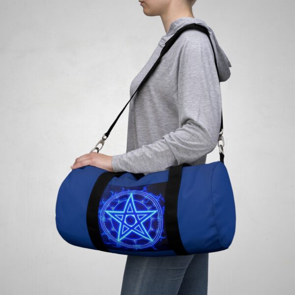 Mystic Blue Pentagram Duffel Bag - Stylish Gym & Travel Tote for Occult Enthusiasts - Image 8