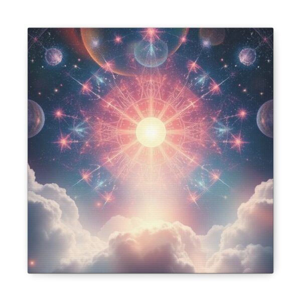 Cosmic Sun Canvas Art - 1.25" Stretched Matte Wall Decor - Image 11