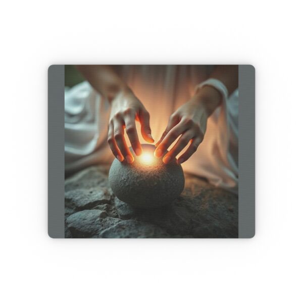 White Magik Mouse Pad - Zen Vibes for Relaxed Workspaces - Image 2