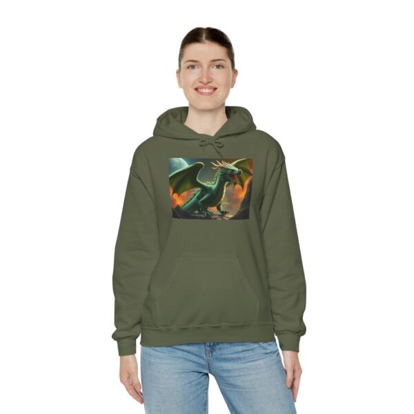Green Dragon Graphic Hoodie for Gamers & Fantasy Lovers - Image 9