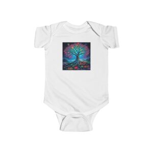Colorful Tree Design Infant Bodysuit - Perfect for Baby Showers and New Arrivals