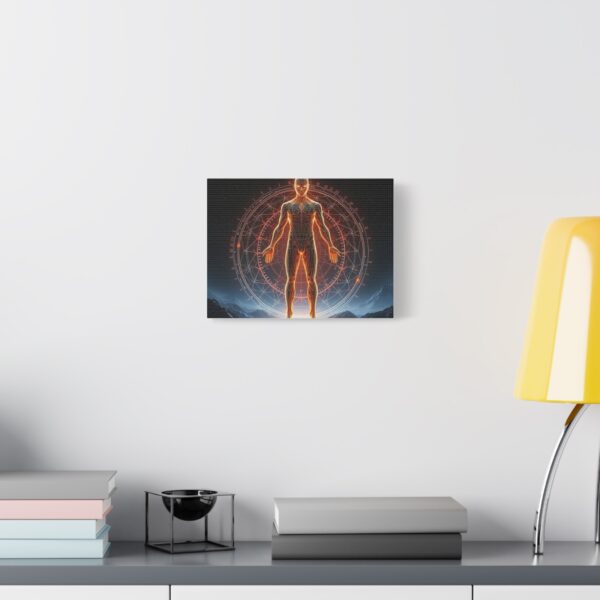 Quantum Man Matte Canvas Art - Stretched 1.25" - Sci-Fi Design - Image 8