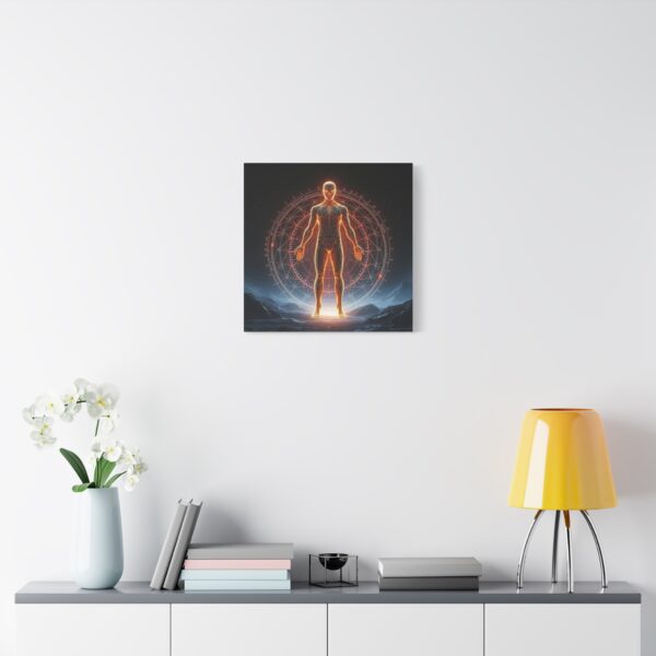 Quantum Man Matte Canvas Art - Stretched 1.25" - Sci-Fi Design - Image 33
