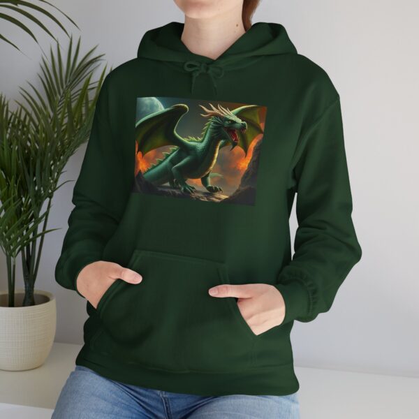 Green Dragon Graphic Hoodie for Gamers & Fantasy Lovers - Image 26