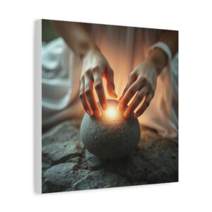 White Magik Canvas Wall Art - Enlightening Home Decor