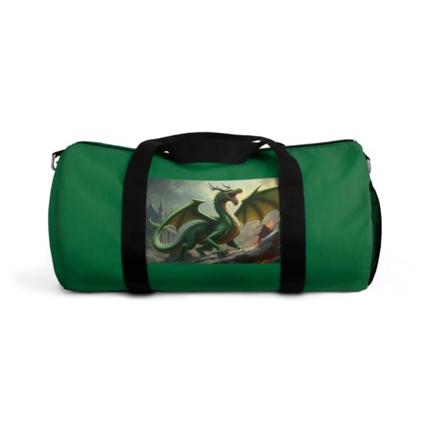 Green Dragon Duffel Bag - Stylish for Fantasy Lovers