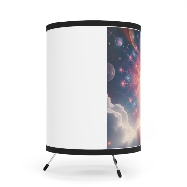 Cosmic Tripod Lamp with High-Res Printed Shade - Celestial Home Decor - Image 3