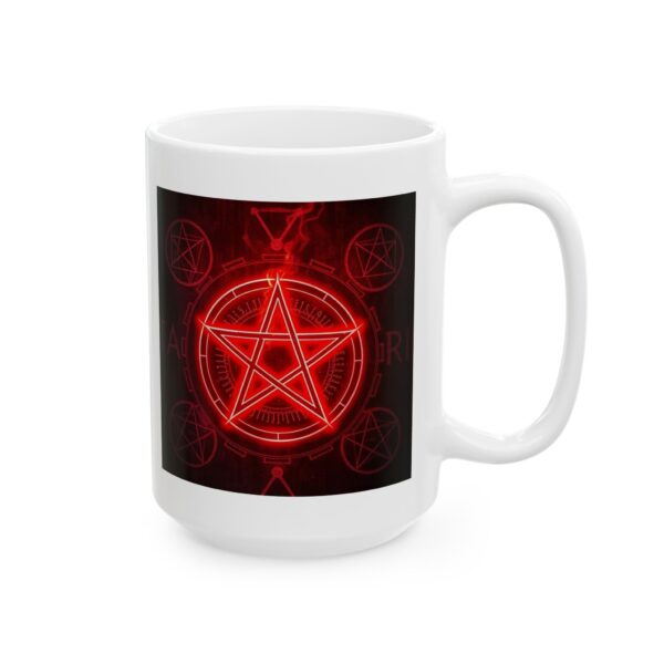 Red Pentagram Ceramic Mug - Perfect for Coffee Lovers - Image 17