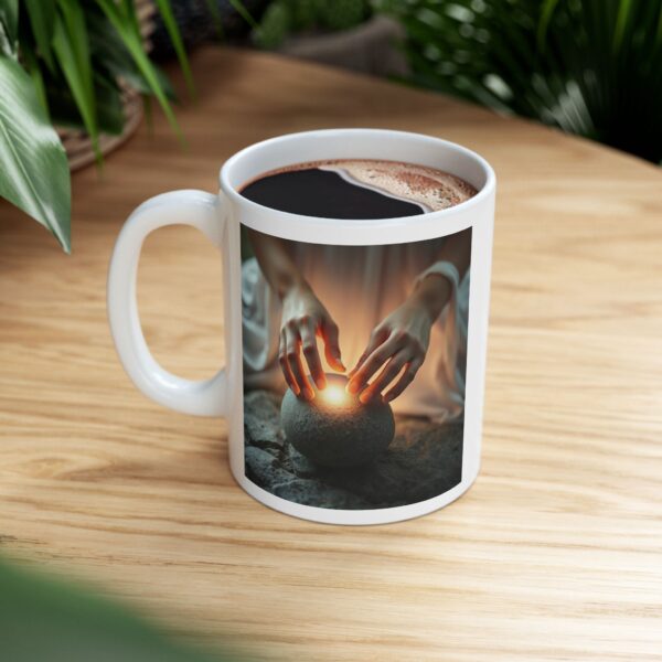 White Magik Ceramic Mug - 11oz & 15oz | Perfect for Coffee Lovers & Gift Giving - Image 9
