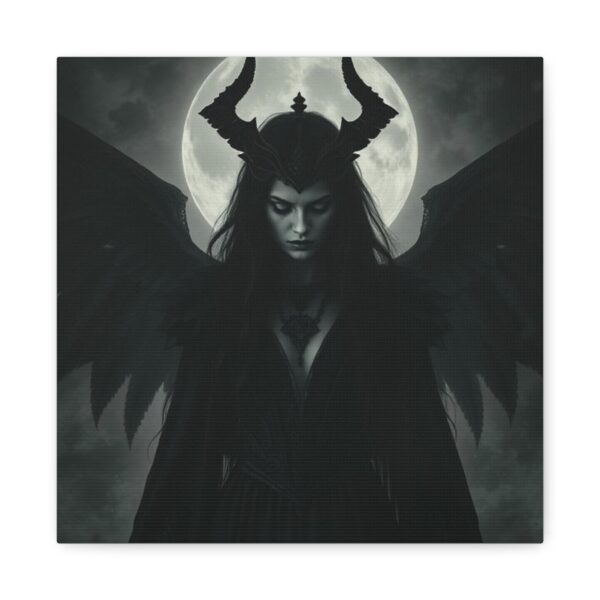 Gothic Moonlit Canvas Art - Dark Angel Decor - Image 16