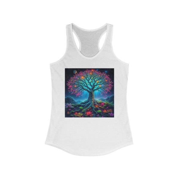 Colorful Tree of Life Women's Racerback Tank - Ideal for Summer Wear