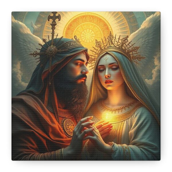 Divine Couple Spiritual Art Canvas Print - Wall Decor - Image 6