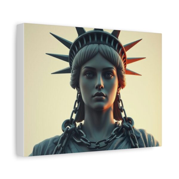 Liberty in Chains Wall Art - Matte Stretched Canvas Decor with Statue of Liberty Design - Image 7