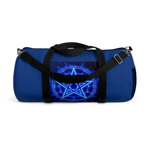 Mystic Blue Pentagram Duffel Bag - Stylish Gym & Travel Tote for Occult Enthusiasts - Image 9