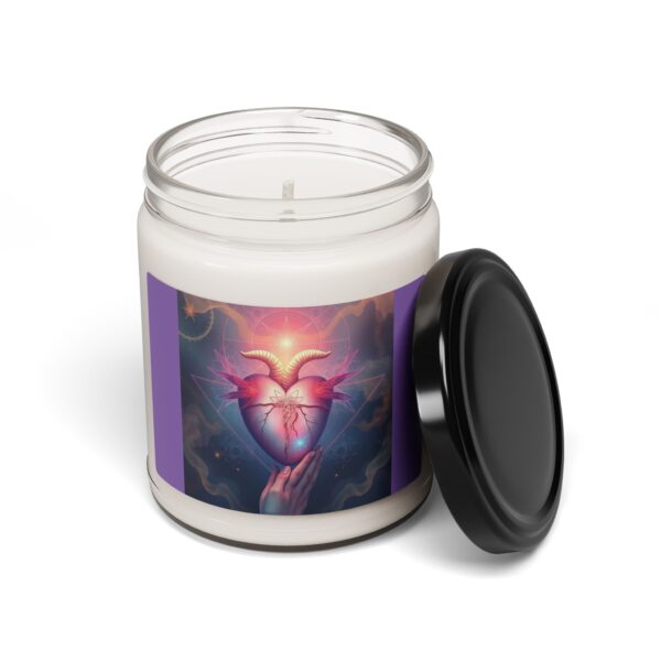 Enchanted Heart Scented Soy Candle - 9oz, Aromatic Relaxation Gift - Image 3