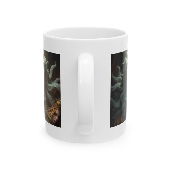 Mystical Warrior Ceramic Mug - 11oz & 15oz, Unique Gift for Fantasy Lovers - Image 3