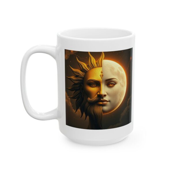 Celestial Sun & Moon Ceramic Mug - 11oz & 15oz, Astrology Coffee Cup - Image 16