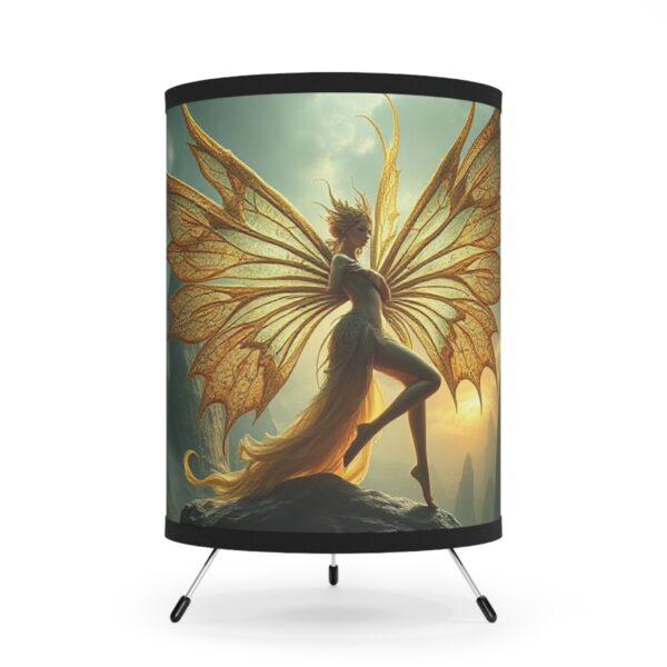 Yellow Fairy Tripod Lamp - High-Res Shade for Unique Vibes - Image 2