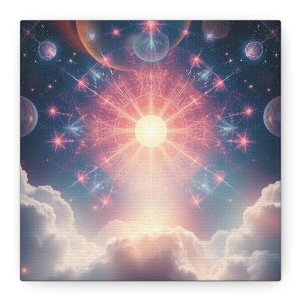 Cosmic Sun Canvas Art - 1.25" Stretched Matte Wall Decor - Image 6