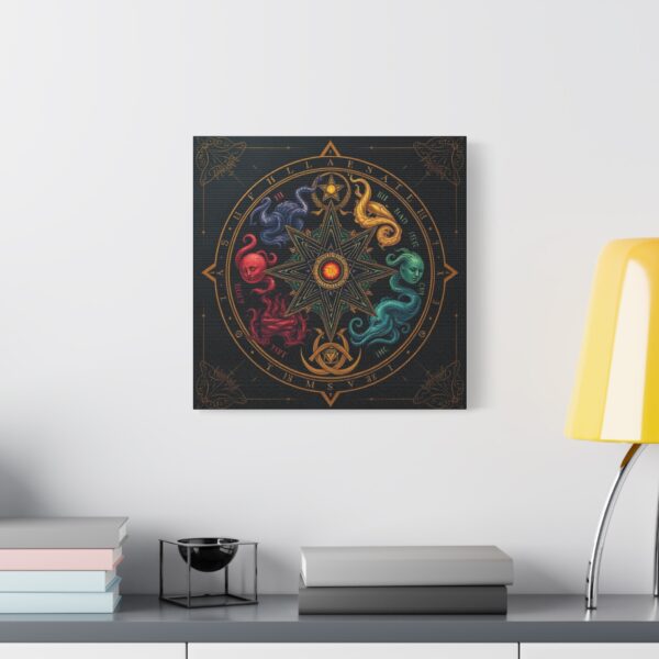 Mystical Elemental Chart Canvas Wall Art - Stretched Decor for Discerning Consumers - Image 28