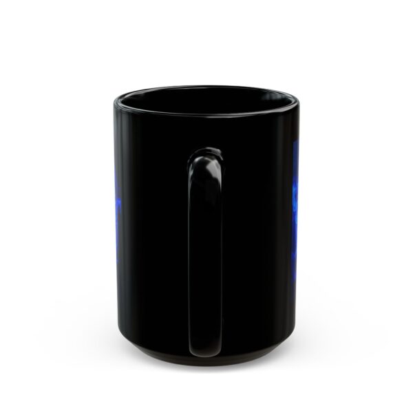 Mystical Blue Pentagram Black Mug - 11oz & 15oz - Perfect for Magic Lovers & Occult Enthusiasts - Image 12