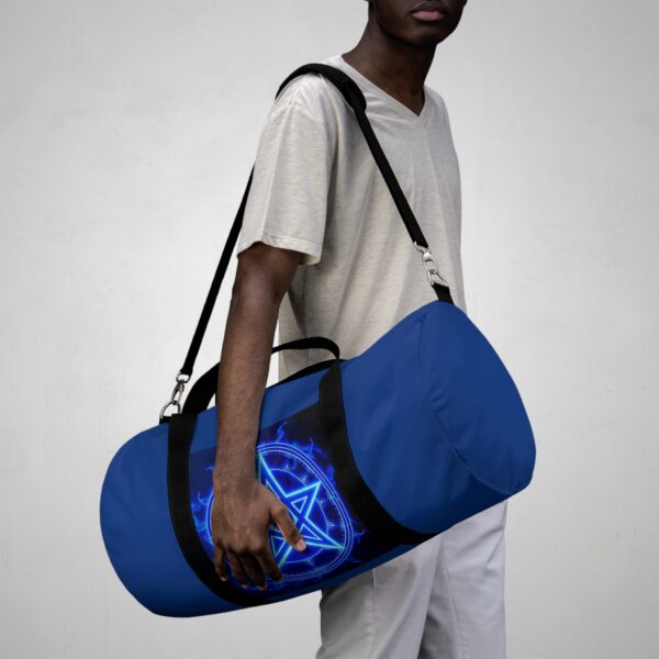 Mystic Blue Pentagram Duffel Bag - Stylish Gym & Travel Tote for Occult Enthusiasts - Image 15