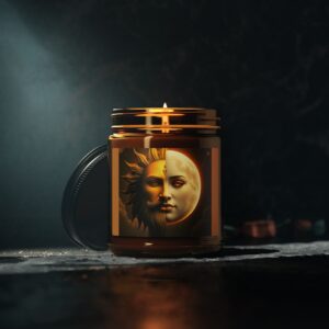 Celestial Scented Soy Candle - Aromatherapy for Lunar & Solar Energy