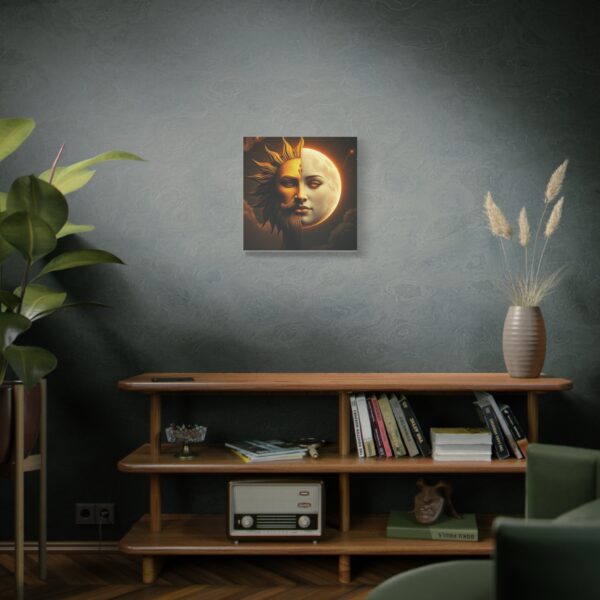 Sun and Moon Canvas Art - Mystical Stretched Matte Wall Decor - Image 30