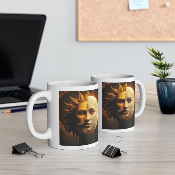 Celestial Sun & Moon Ceramic Mug - 11oz & 15oz, Astrology Coffee Cup - Image 7