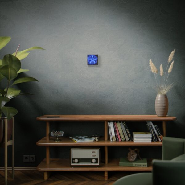 Mystical Blue Pentagram Canvas Art – Modern Wall Decor for Magic Lovers - Image 10