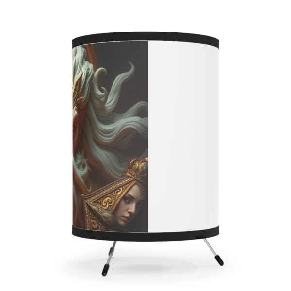 Majestic Tripod Lamp with High-Res Printed Mythical Design | Home Decor for Unique Spaces - Image 5